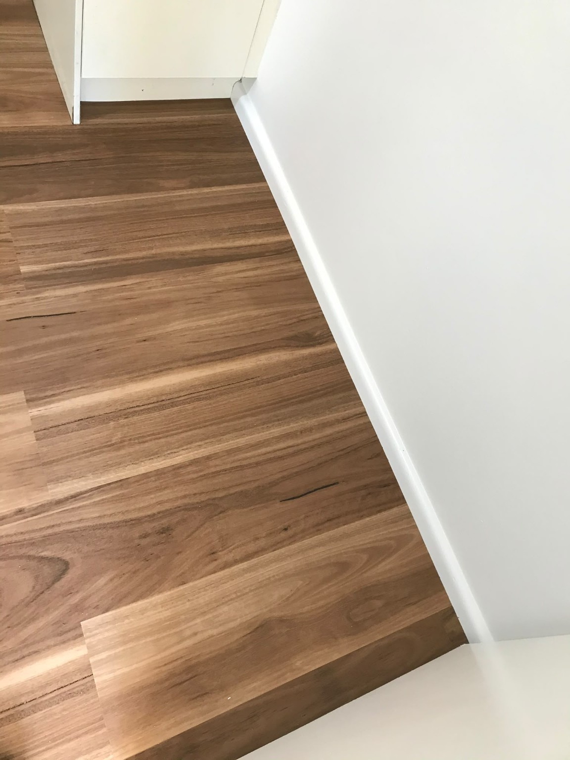 Completed commercial vinyl plank installation
